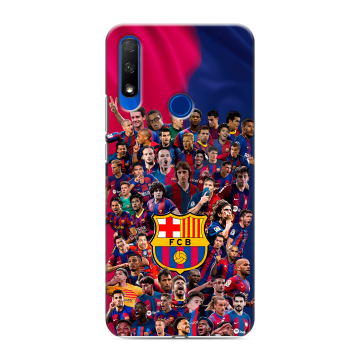 Силиконовый противоударный чехол на Huawei Honor 9X с принтом Барселона Barcelona Силиконовый противоударный чехол на Huawei Honor 9X с принтом Барселона Barcelona