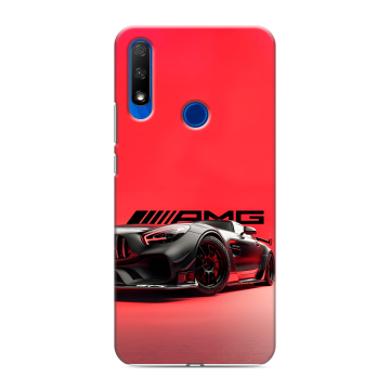 Силиконовый противоударный чехол на Huawei Honor 9X с принтом Мерседес Mercedes AMG Силиконовый противоударный чехол на Huawei Honor 9X с принтом Мерседес Mercedes AMG