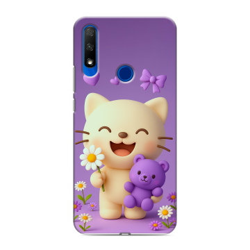 Силиконовый противоударный чехол на Huawei Honor 9X с принтом для девочек