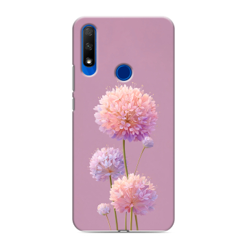 Силиконовый противоударный чехол на Huawei Honor 9X с принтом Цветы Силиконовый противоударный чехол на Huawei Honor 9X с принтом Цветы