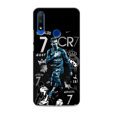 Силиконовый противоударный чехол на Huawei Honor 9X с принтом Реал Роналдо Силиконовый противоударный чехол на Huawei Honor 9X с принтом Реал Роналдо
