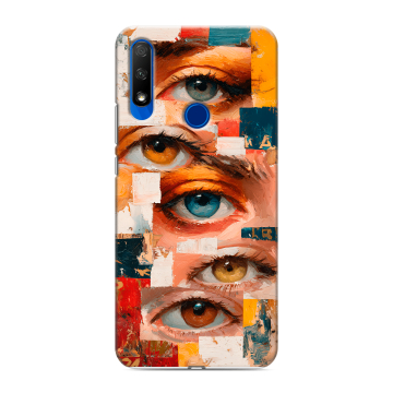 Силиконовый противоударный чехол на Huawei Honor 9X с принтом Модный принт Силиконовый противоударный чехол на Huawei Honor 9X с принтом Модный принт