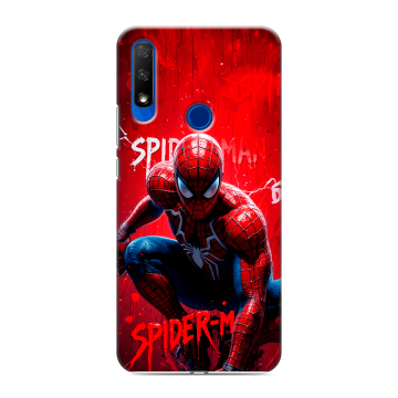 Силиконовый противоударный чехол на Huawei Honor 9X с принтом Spiderman Человек паук