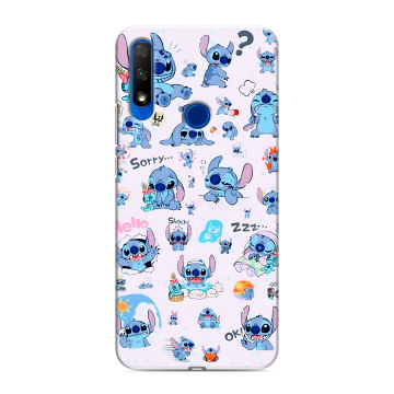 Силиконовый противоударный чехол на Huawei Honor 9X с принтом Лило и Стич Силиконовый противоударный чехол на Huawei Honor 9X с принтом Лило и Стич
