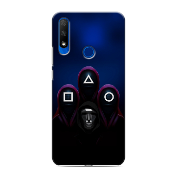 Силиконовый противоударный чехол на Huawei Honor 9X с принтом Игра Кальмара Силиконовый противоударный чехол на Huawei Honor 9X с принтом Игра Кальмара