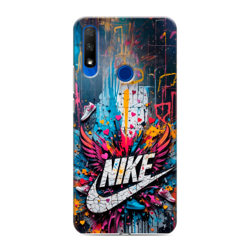 Силиконовый противоударный чехол на Huawei Honor 9X с принтом Nike Найк