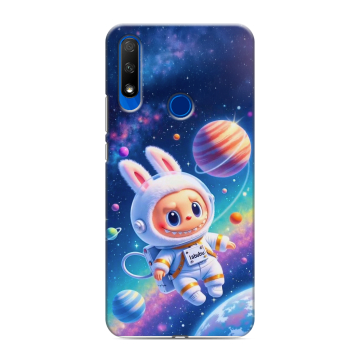 Силиконовый противоударный чехол на Huawei Honor 9X с принтом Labubu Лабубу
