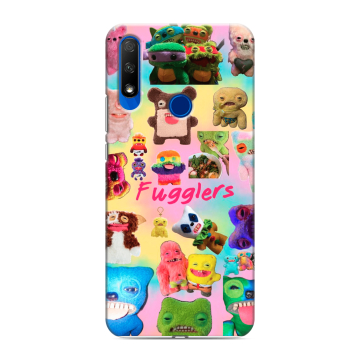 Силиконовый противоударный чехол на Huawei Honor 9X с принтом Флагер Fuggler Силиконовый противоударный чехол на Huawei Honor 9X с принтом Флагер Fuggler