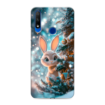 Силиконовый противоударный чехол на Huawei Honor 9X с принтом Новый год