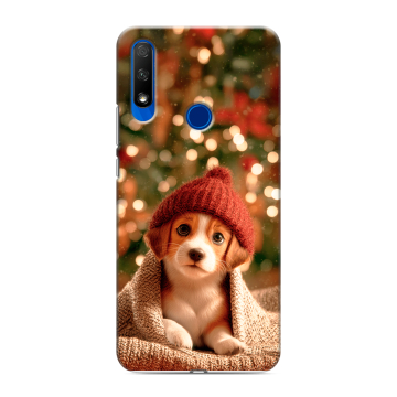 Силиконовый противоударный чехол на Huawei Honor 9X с принтом Новый год