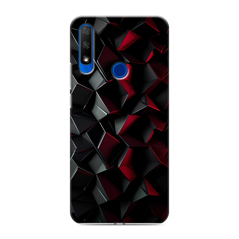 Силиконовый противоударный чехол на Huawei Honor 9X с принтом Абстракция Силиконовый противоударный чехол на Huawei Honor 9X с принтом Абстракция