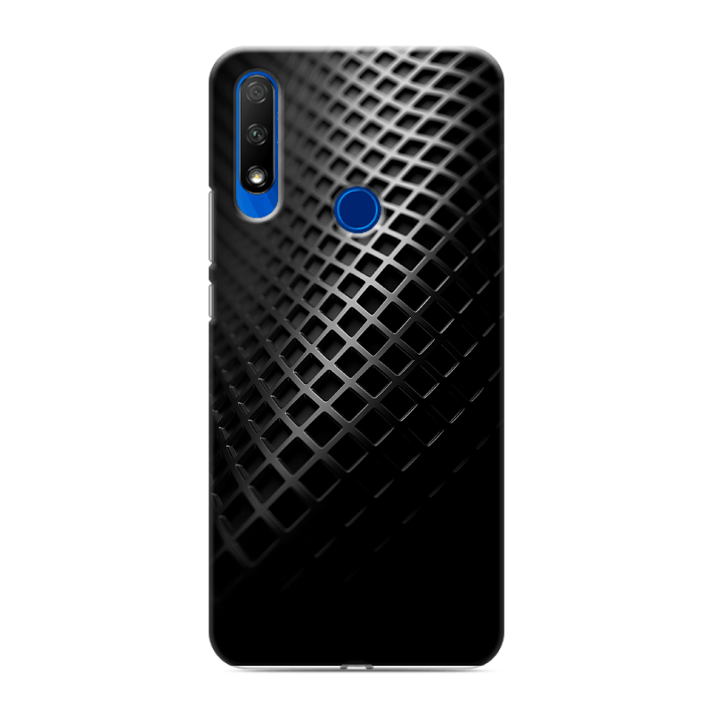 Силиконовый противоударный чехол на Huawei Honor 9X с принтом Текстура металла Силиконовый противоударный чехол на Huawei Honor 9X с принтом Текстура металла