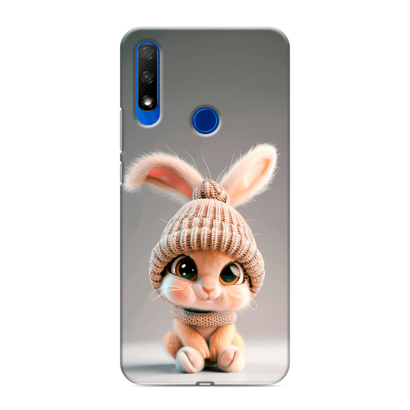 Силиконовый противоударный чехол на Huawei Honor 9X с принтом Кролик Силиконовый противоударный чехол на Huawei Honor 9X с принтом Кролик