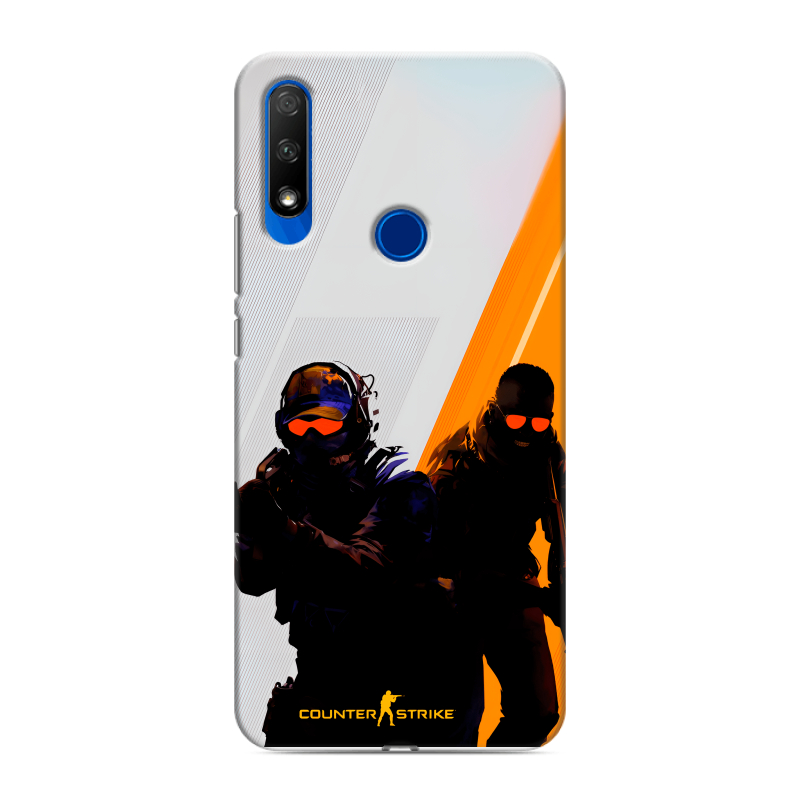 Силиконовый противоударный чехол на Huawei Honor 9X с принтом Контер страйк Counter strike Силиконовый противоударный чехол на Huawei Honor 9X с принтом Контер страйк Counter strike