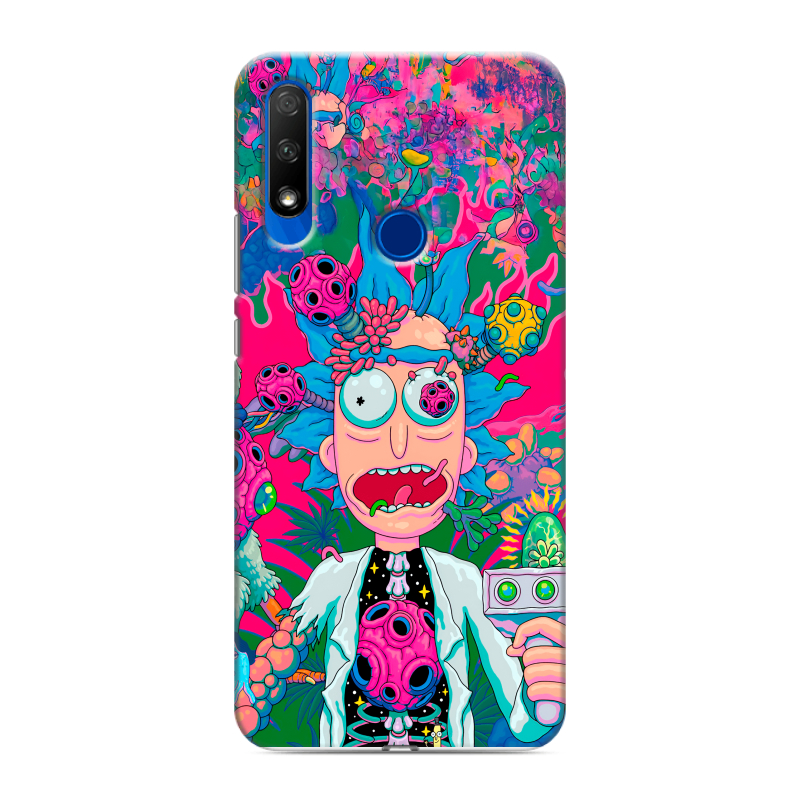 Силиконовый противоударный чехол на Huawei Honor 9X с принтом Рик и Морти Rick Morty Силиконовый противоударный чехол на Huawei Honor 9X с принтом Рик и Морти Rick Morty