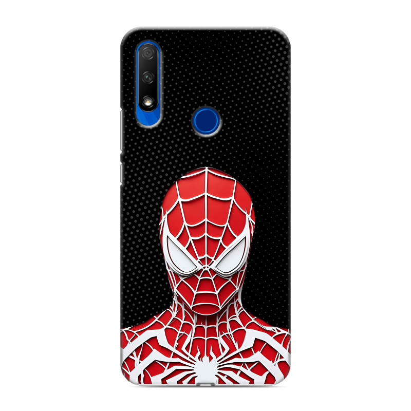 Силиконовый противоударный чехол на Huawei Honor 9X с принтом человек паук spiderman Силиконовый противоударный чехол на Huawei Honor 9X с принтом человек паук spiderman