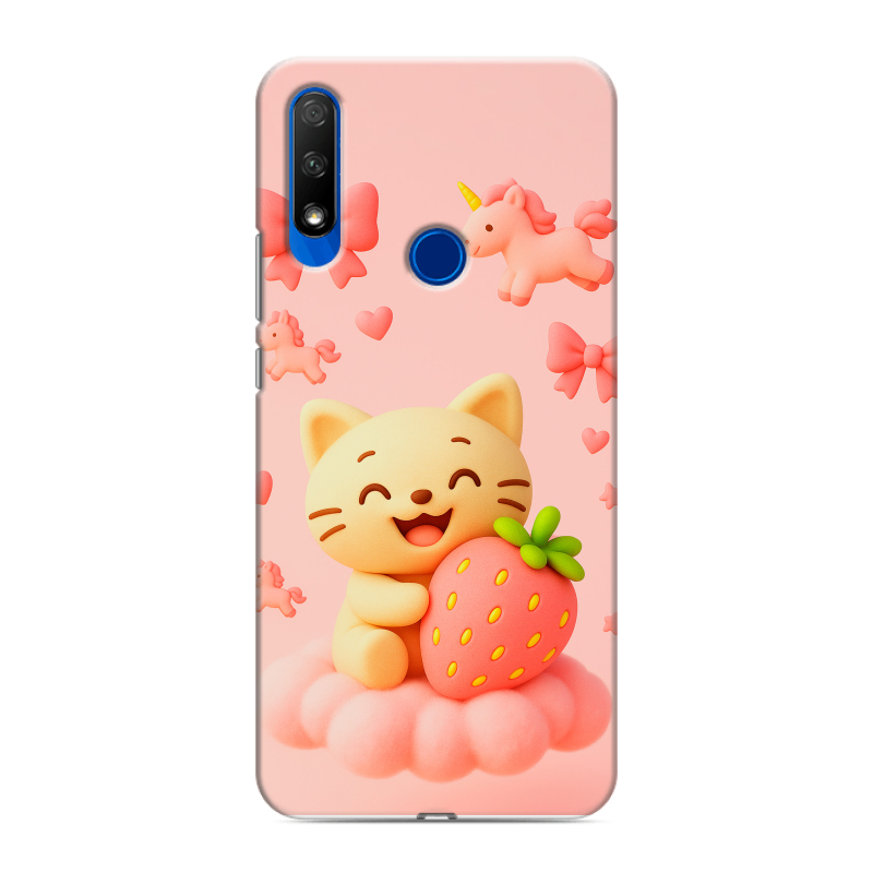 Силиконовый противоударный чехол на Huawei Honor 9X с принтом для девочек Силиконовый противоударный чехол на Huawei Honor 9X с принтом для девочек