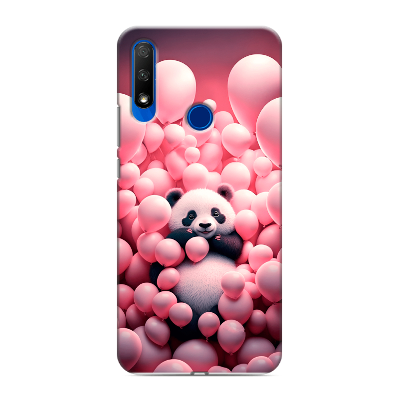 Силиконовый противоударный чехол на Huawei Honor 9X с принтом Панда Силиконовый противоударный чехол на Huawei Honor 9X с принтом Панда