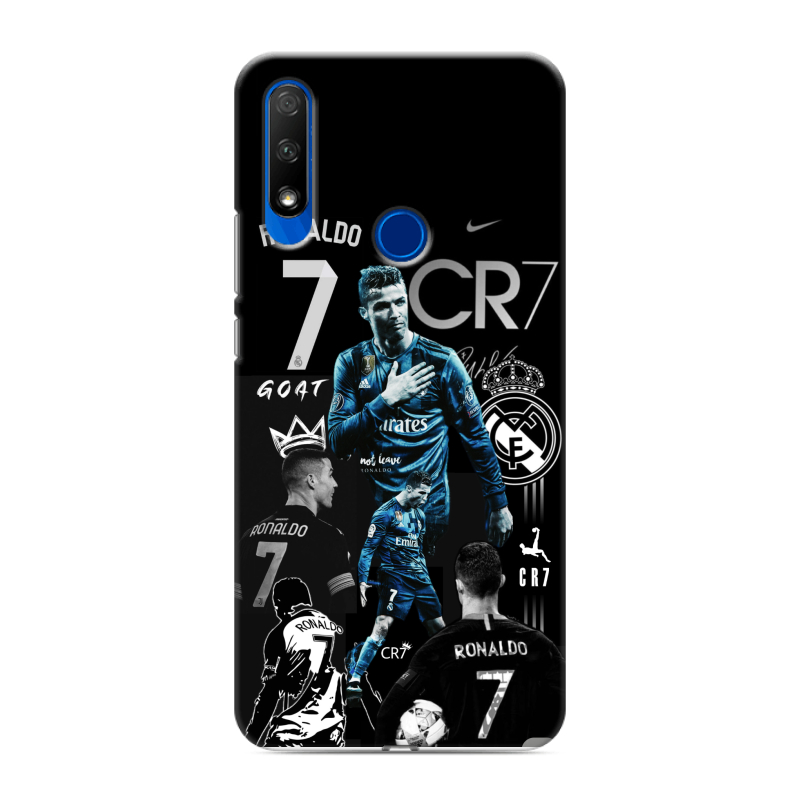 Силиконовый противоударный чехол на Huawei Honor 9X с принтом Реал Роналдо Силиконовый противоударный чехол на Huawei Honor 9X с принтом Реал Роналдо