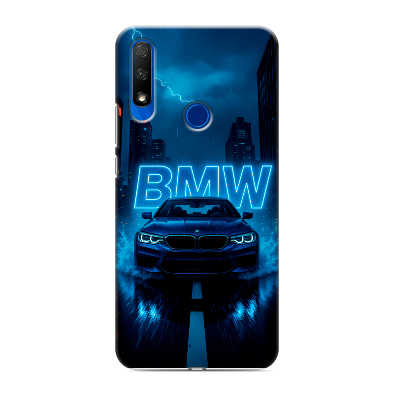 Силиконовый противоударный чехол на Huawei Honor 9X с принтом BMW БМВ Силиконовый противоударный чехол на Huawei Honor 9X с принтом BMW БМВ