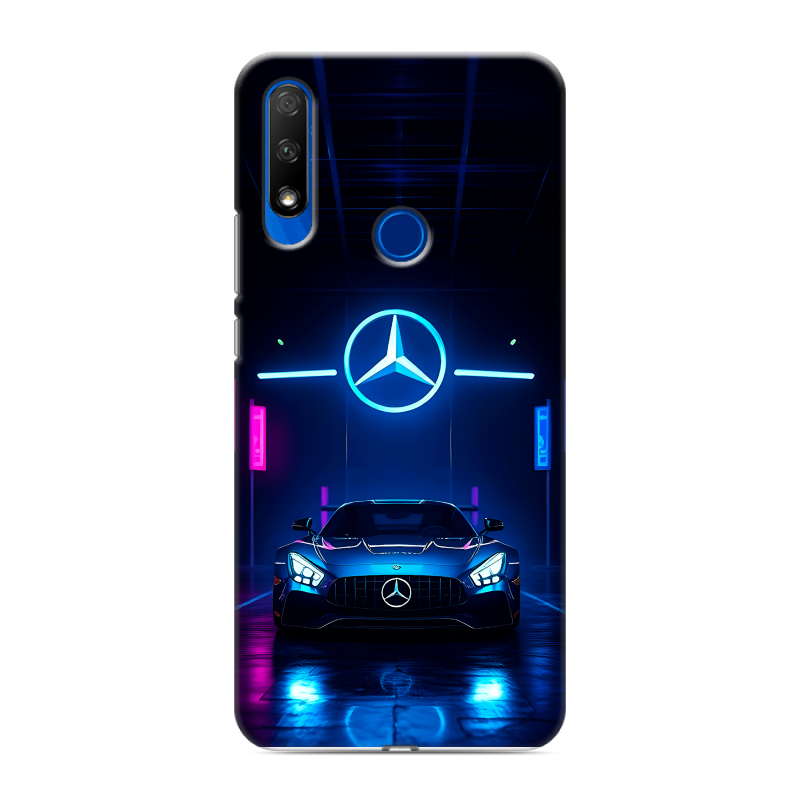 Силиконовый противоударный чехол на Huawei Honor 9X с принтом Mercedes Мерседес Силиконовый противоударный чехол на Huawei Honor 9X с принтом Mercedes Мерседес