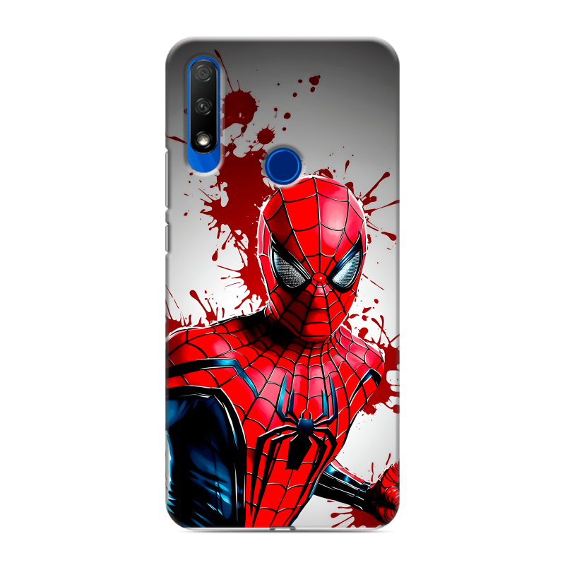 Силиконовый противоударный чехол на Huawei Honor 9X с принтом Spiderman Человек паук Силиконовый противоударный чехол на Huawei Honor 9X с принтом Spiderman Человек паук