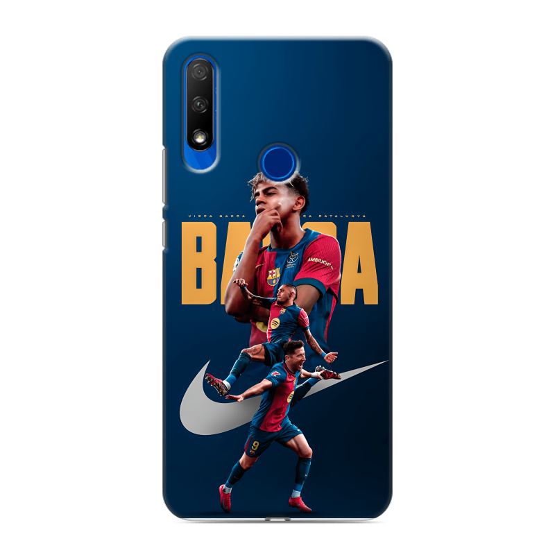 Силиконовый противоударный чехол на Huawei Honor 9X с принтом Барселона Barca Yamal Силиконовый противоударный чехол на Huawei Honor 9X с принтом Барселона Barca Yamal