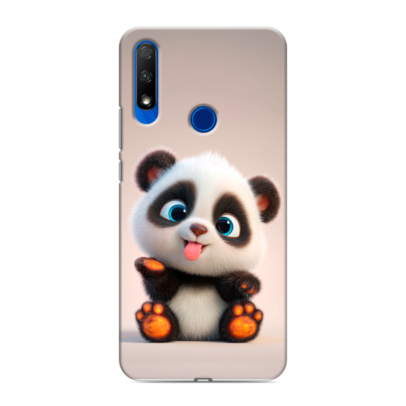 Силиконовый противоударный чехол на Huawei Honor 9X с принтом милая панда Силиконовый противоударный чехол на Huawei Honor 9X с принтом милая панда