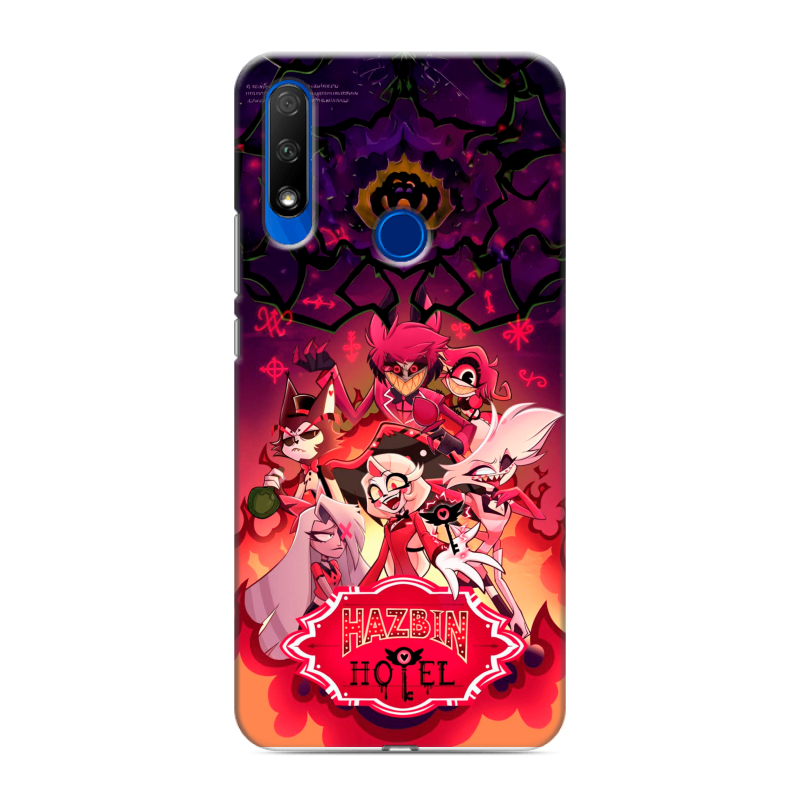 Силиконовый противоударный чехол на Huawei Honor 9X с принтом Hazbin Hotel Отель Хазбин Силиконовый противоударный чехол на Huawei Honor 9X с принтом Hazbin Hotel Отель Хазбин