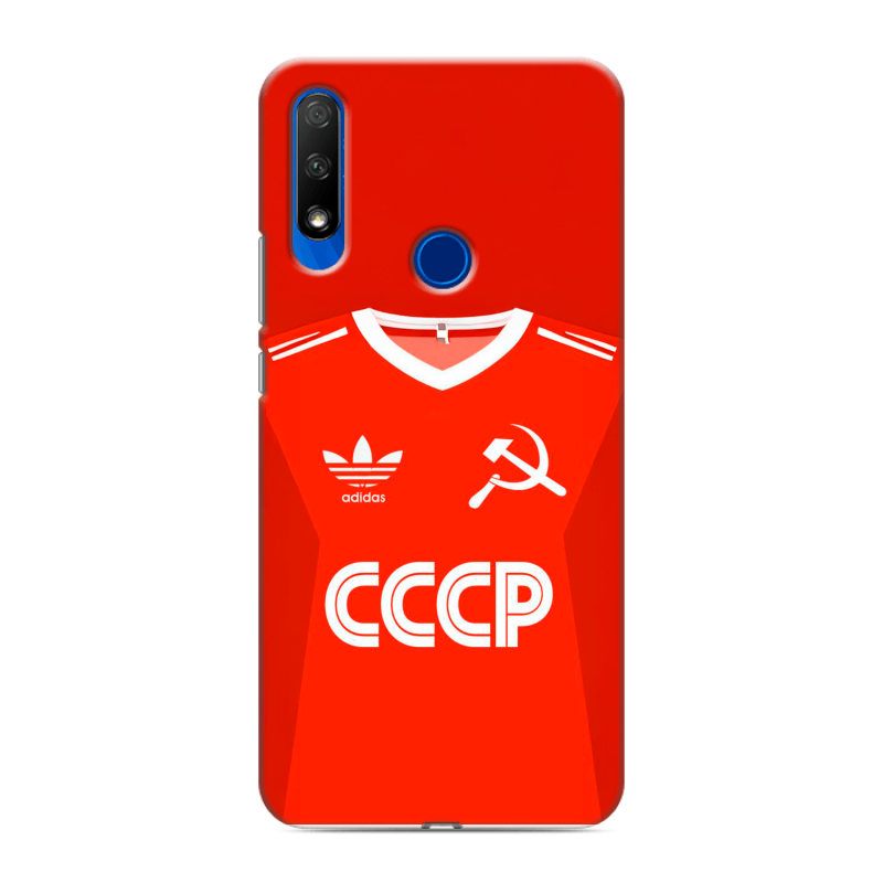 Силиконовый противоударный чехол на Huawei Honor 9X с принтом Флаг Герб СССР Силиконовый противоударный чехол на Huawei Honor 9X с принтом Флаг Герб СССР