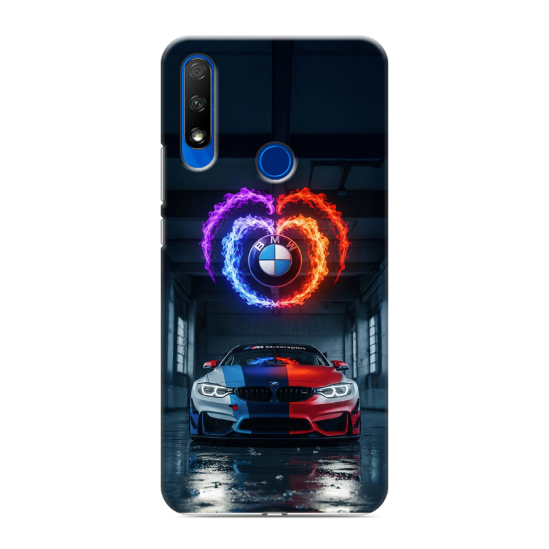 Силиконовый противоударный чехол на Huawei Honor 9X с принтом BMW БМВ Силиконовый противоударный чехол на Huawei Honor 9X с принтом BMW БМВ