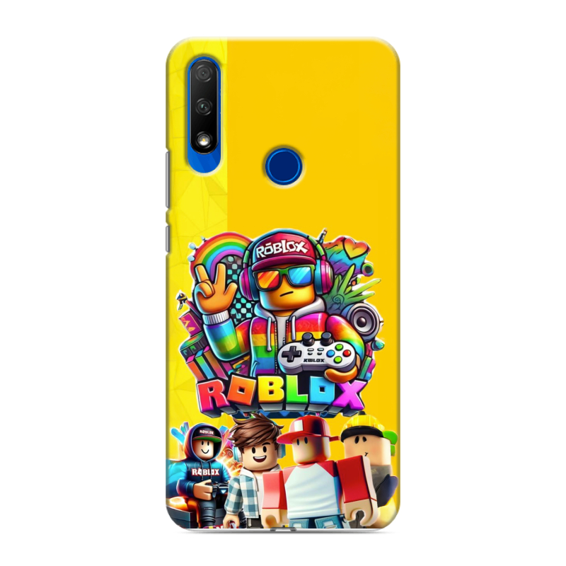 Силиконовый противоударный чехол на Huawei Honor 9X с принтом Roblox Роблокс Силиконовый противоударный чехол на Huawei Honor 9X с принтом Roblox Роблокс