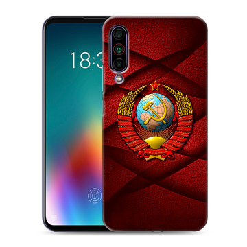 Силиконовый чехол на Meizu 16T с принтом Герб СССР Силиконовый чехол на Meizu 16T с принтом Герб СССР