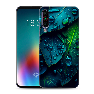 Силиконовый чехол на Meizu 16T с принтом Листья Силиконовый чехол на Meizu 16T с принтом Листья