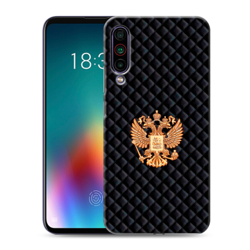 Силиконовый чехол на Meizu 16T с принтом Герб России принт