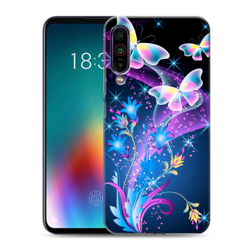 Силиконовый чехол на Meizu 16T с принтом Бабочки