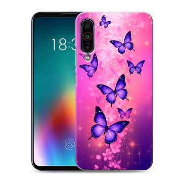 Силиконовый чехол на Meizu 16T с принтом Бабочки