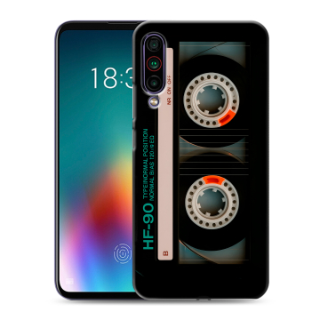 Силиконовый чехол на Meizu 16T с принтом Кассета