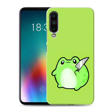 Силиконовый чехол на Meizu 16T с принтом Лягушенок