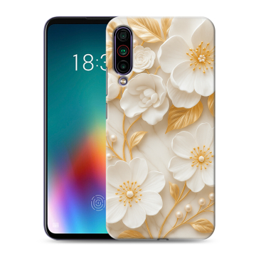Силиконовый чехол на Meizu 16T с принтом Цветы