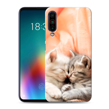 Силиконовый чехол на Meizu 16T с принтом Котята
