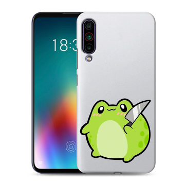 Силиконовый чехол на Meizu 16T с принтом Лягушенок