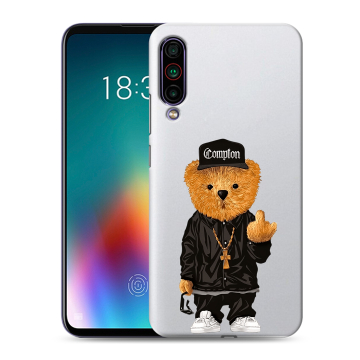 Силиконовый чехол на Meizu 16T с принтом Мишка