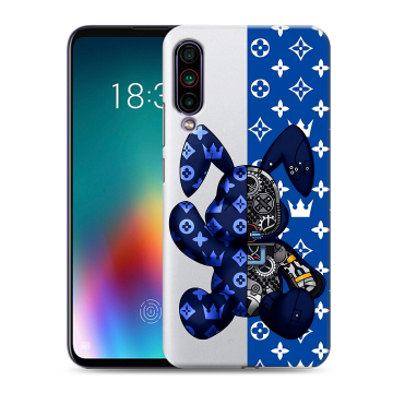 Силиконовый чехол на Meizu 16T с принтом Луи робот