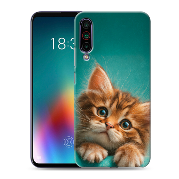 Силиконовый чехол на Meizu 16T с принтом котенок