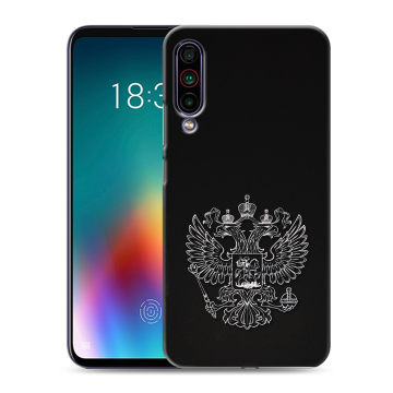Силиконовый чехол на Meizu 16T с принтом Герб России