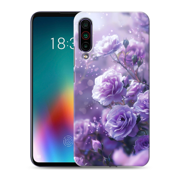 Силиконовый чехол на Meizu 16T с принтом Розы цветы