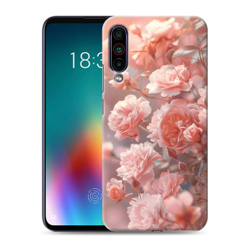 Силиконовый чехол на Meizu 16T с принтом Розовые розы