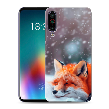 Силиконовый чехол на Meizu 16T с принтом лиса