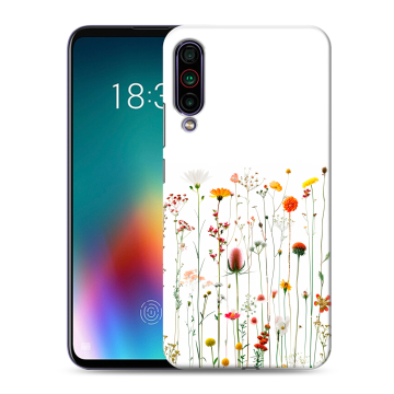 Силиконовый чехол на Meizu 16T с принтом цветы